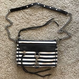Rebecca Minkoff mini MAC striped crossbody bag